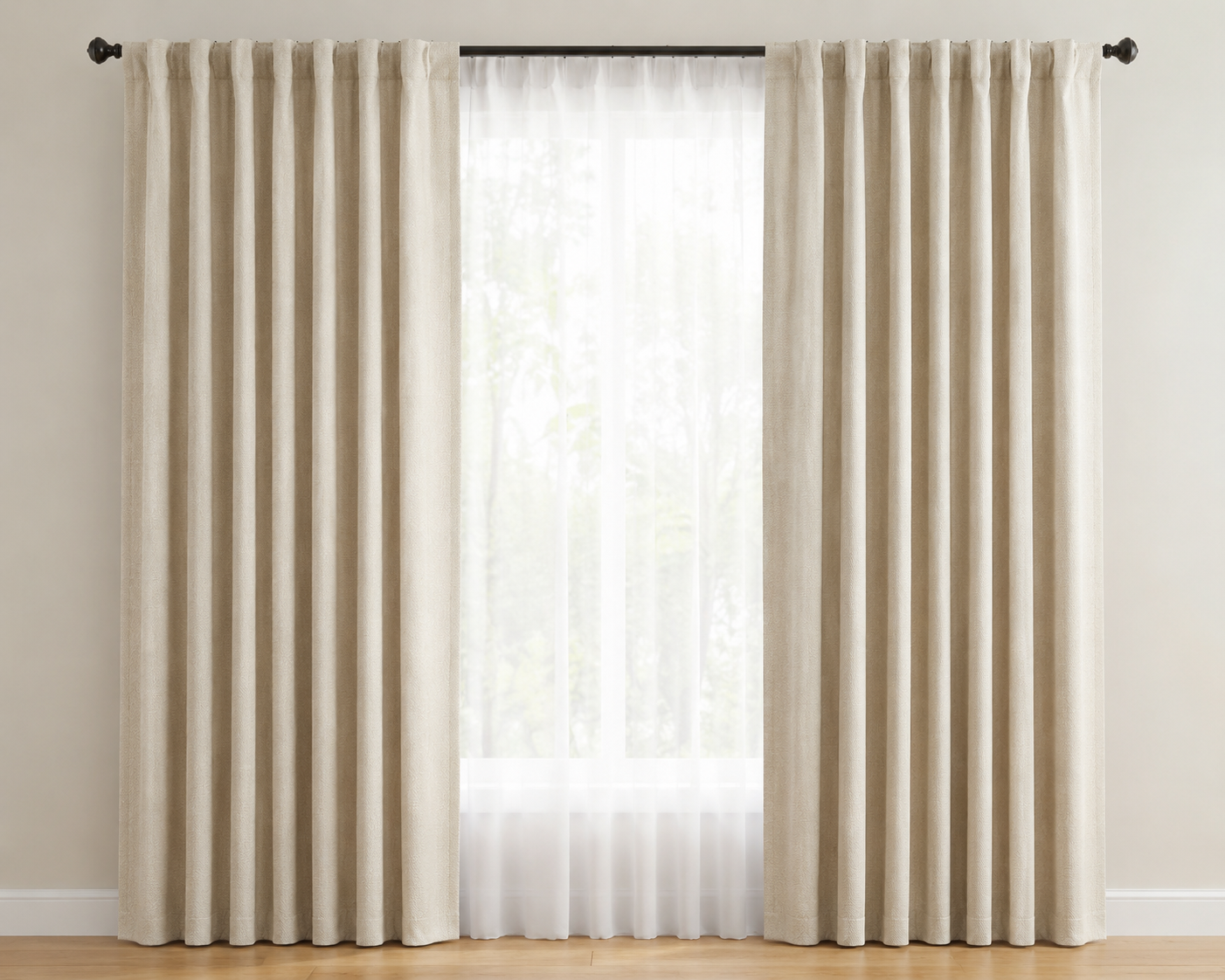 American Style Blackout Window Curtains – Modern Living Room Drapes