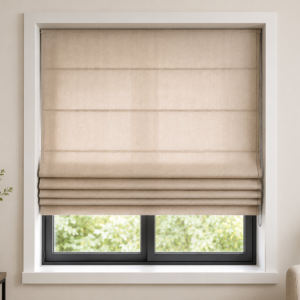Premium Roman Curtains – Custom Fabric Window Shades