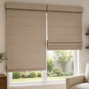 Premium Roman Curtains – Modern Fabric Window Shades