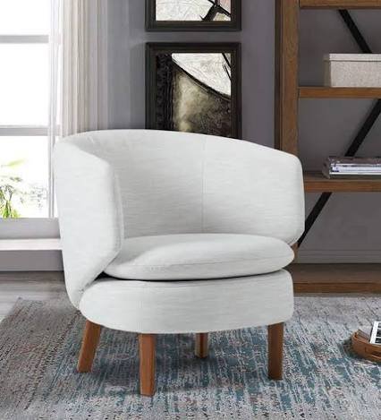 Modern Upholstered Barrel Accent Chair – Luxury Contemporary Lounge Chair