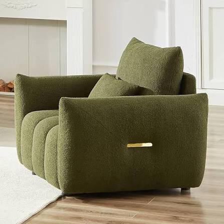 Modern Bouclé Accent Chair – Luxury Contemporary Lounge Chair