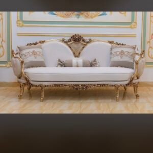Luxury Classic Royal Carved Sofa – Premium 3-Seater Living Room Sofa